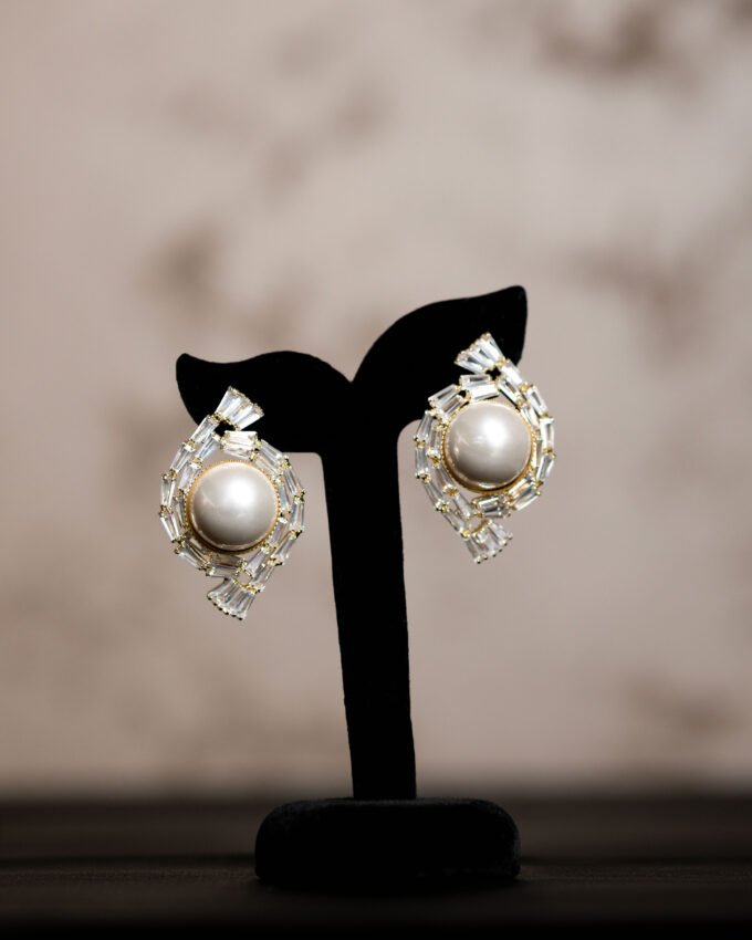Pearl Swirl Earrings - Image 2